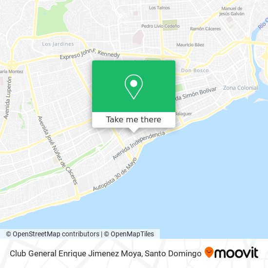 Club General Enrique Jimenez Moya map