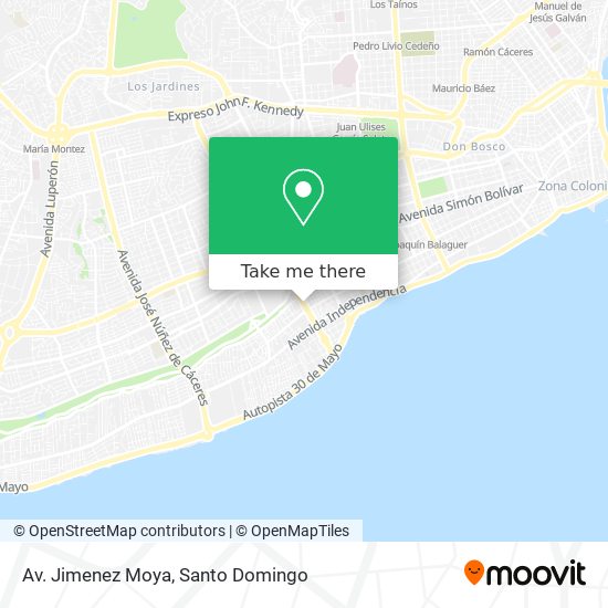 Av. Jimenez Moya map