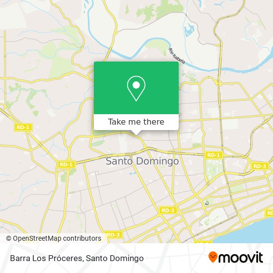 Barra Los Próceres map