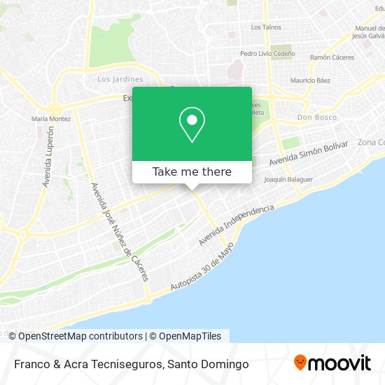 Franco & Acra Tecniseguros map