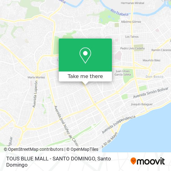 Mapa de TOUS BLUE MALL - SANTO DOMINGO