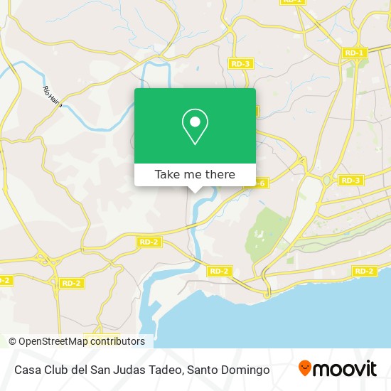 Casa Club del San Judas Tadeo map