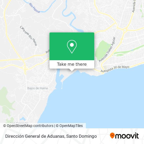 Dirección General de Aduanas map