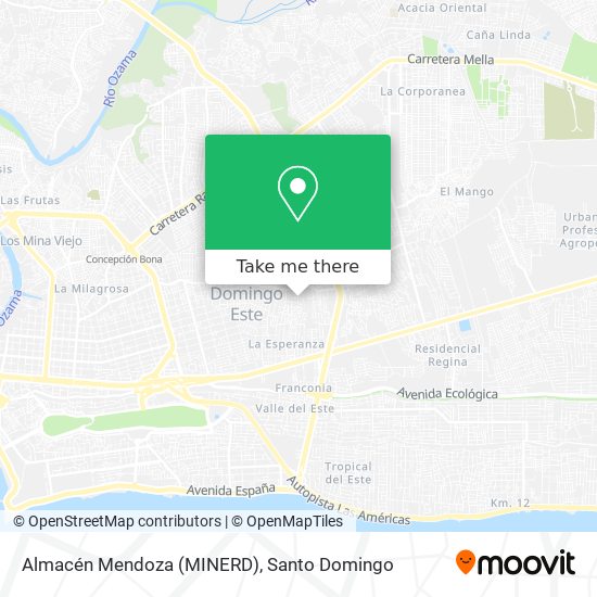Almacén Mendoza (MINERD) map