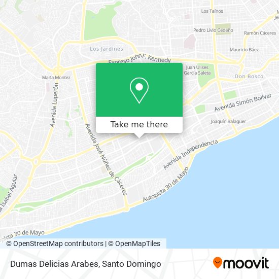 Mapa de Dumas Delicias Arabes