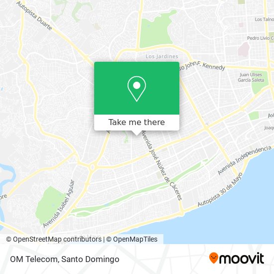 OM Telecom map