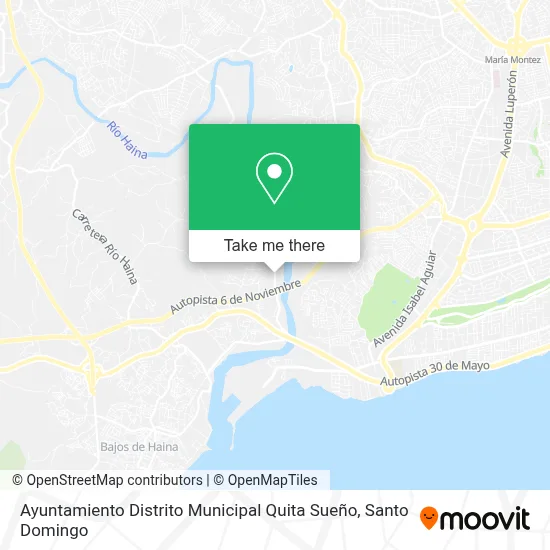 Mapa de Ayuntamiento Distrito Municipal Quita Sueño