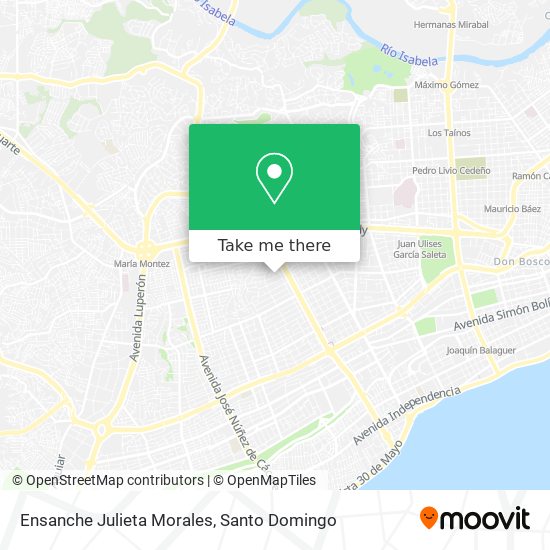 Ensanche Julieta Morales map