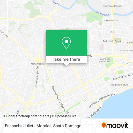 Ensanche Julieta Morales map