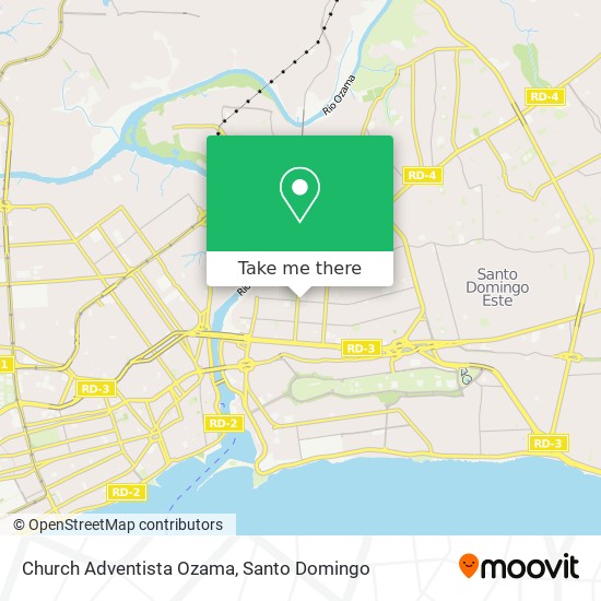 Church Adventista Ozama map