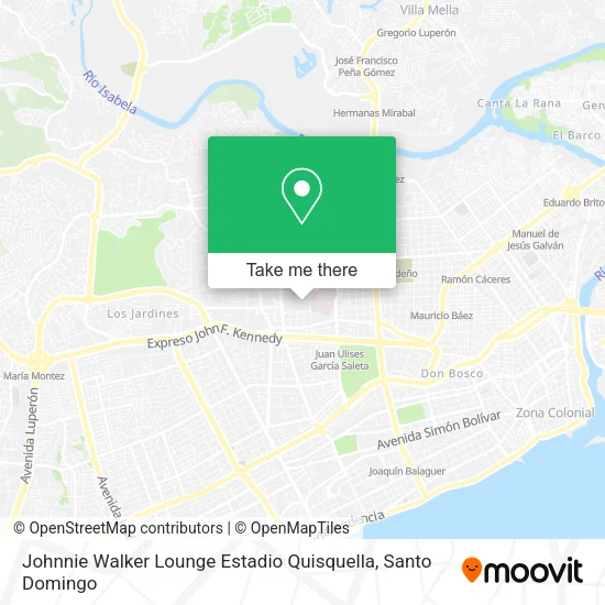 Johnnie Walker Lounge Estadio Quisquella map