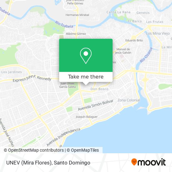 UNEV (Mira Flores) map