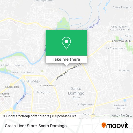 Green Licor Store map