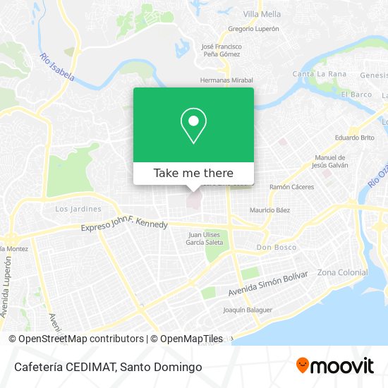 Mapa de Cafetería CEDIMAT