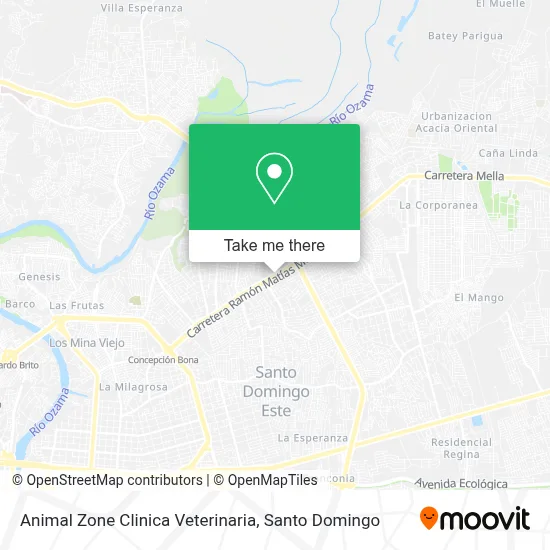 Mapa de Animal Zone Clinica Veterinaria