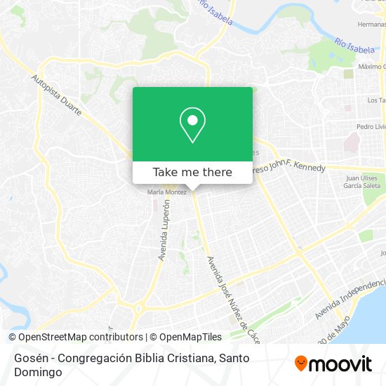 Gosén - Congregación Biblia Cristiana map