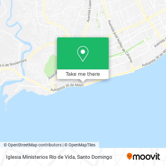 Iglesia Ministerios Río de Vida map