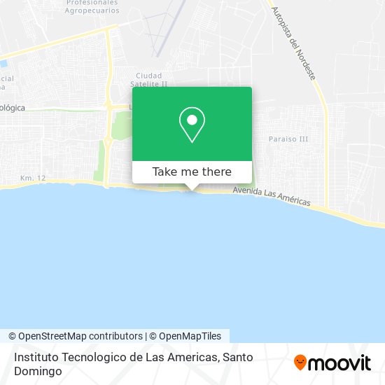 Instituto Tecnologico de Las Americas map