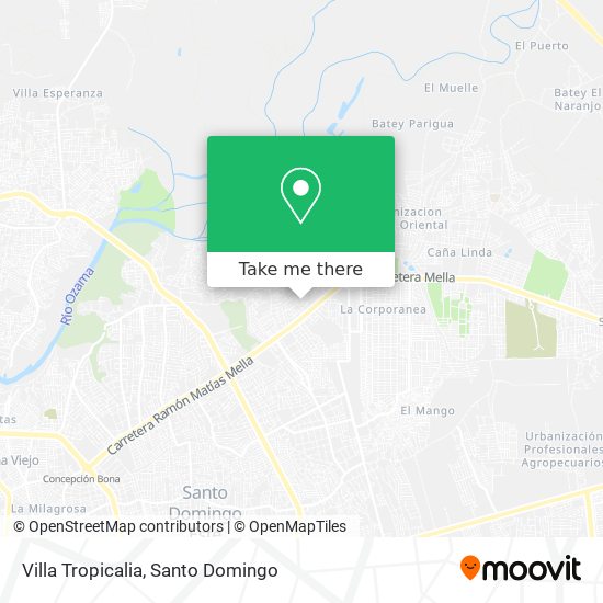 Villa Tropicalia map