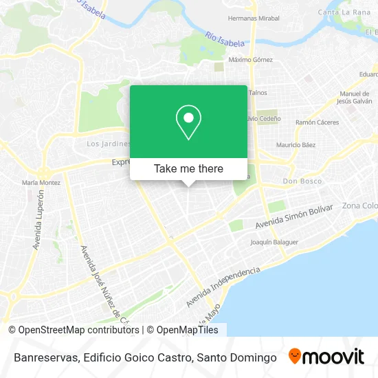 Mapa de Banreservas, Edificio Goico Castro