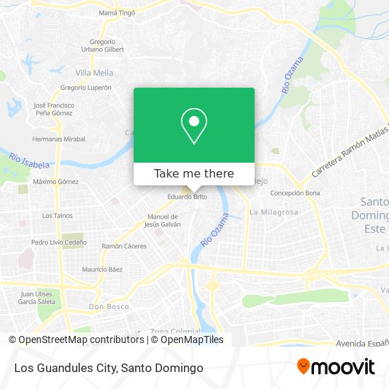 Los Guandules City map
