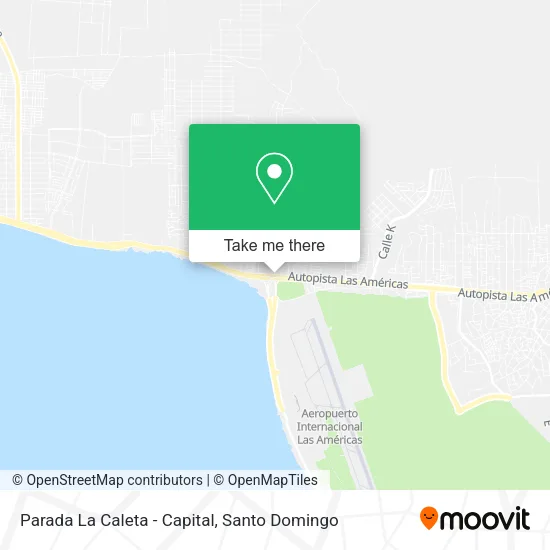 Mapa de Parada La Caleta - Capital