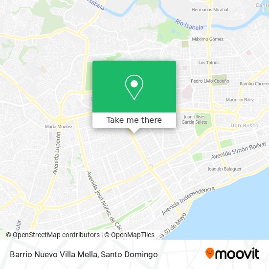 Barrio Nuevo Villa Mella map