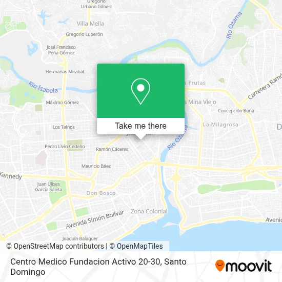 Centro Medico Fundacion Activo 20-30 map