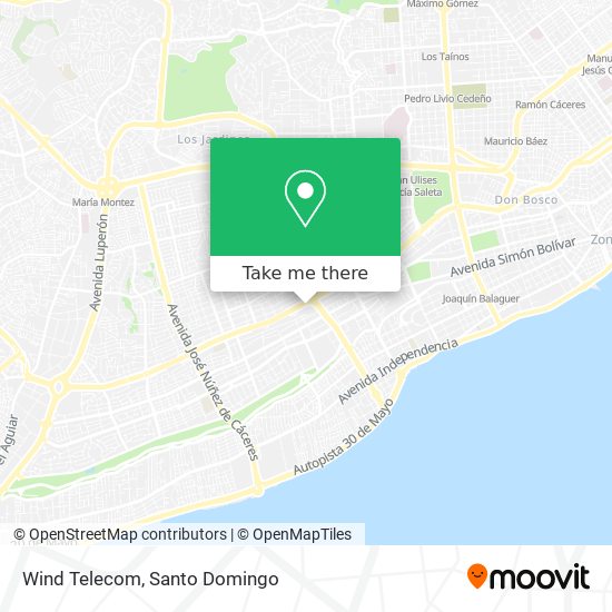 Mapa de Wind Telecom