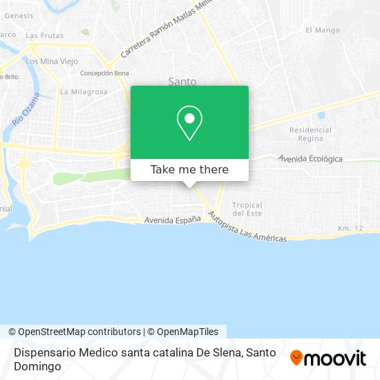 Dispensario Medico santa catalina De Slena map