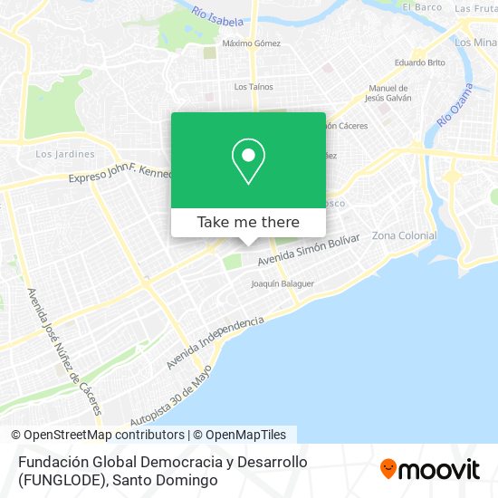 Fundación Global Democracia y Desarrollo (FUNGLODE) map