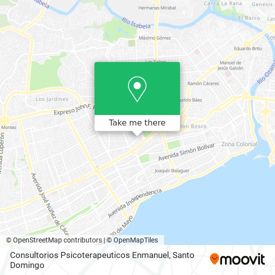 Consultorios Psicoterapeuticos Enmanuel map