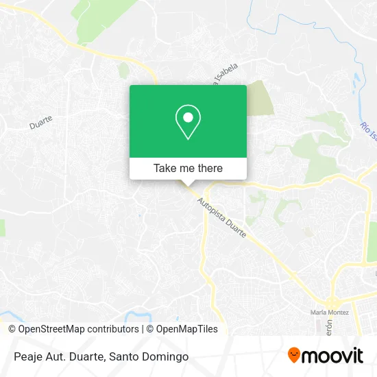 Mapa de Peaje Aut. Duarte