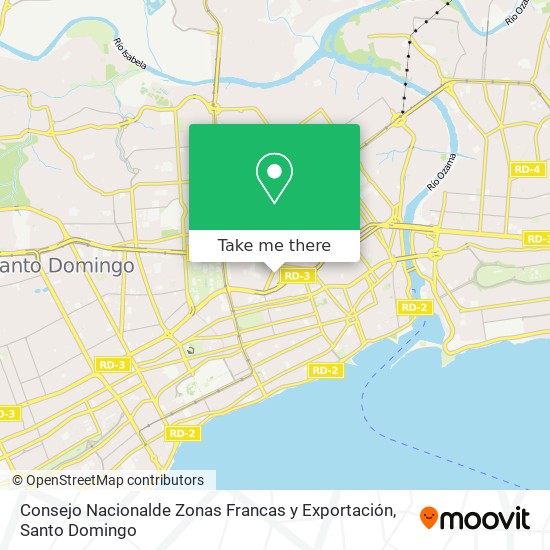 Consejo Nacionalde Zonas Francas y Exportación map