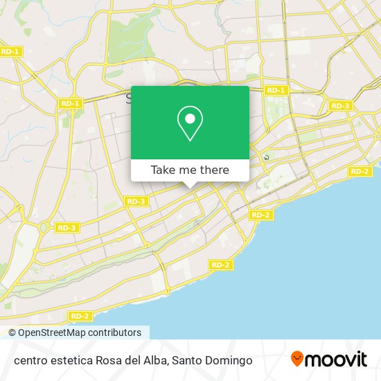 Mapa de centro estetica Rosa del Alba