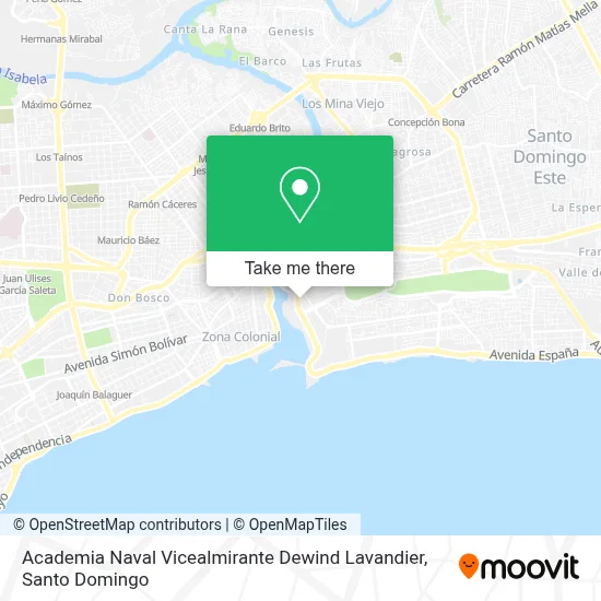 Academia Naval Vicealmirante Dewind Lavandier map