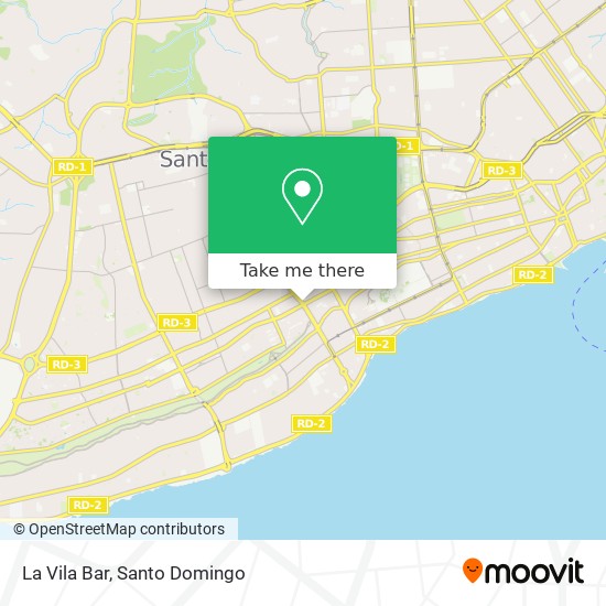 La Vila Bar map