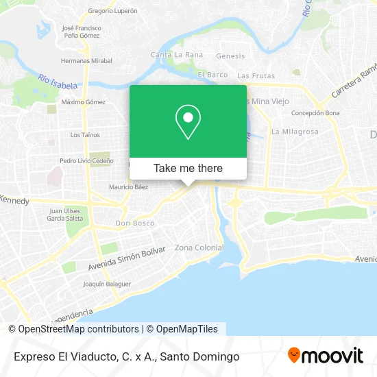 Mapa de Expreso El Viaducto, C. x A.