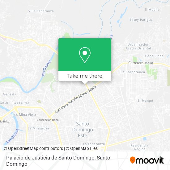Mapa de Palacio de Justicia de Santo Domingo