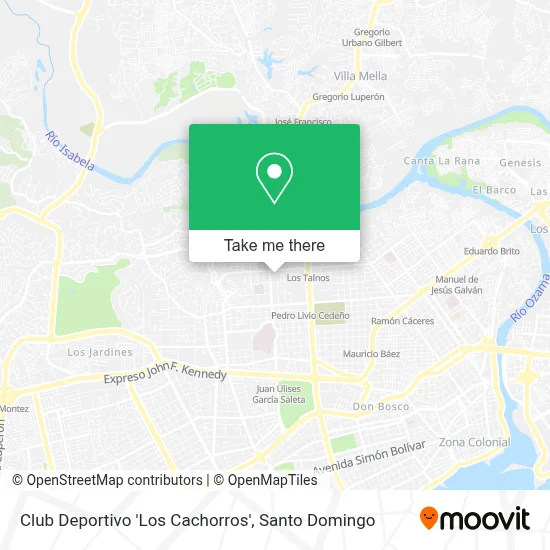 Club Deportivo 'Los Cachorros' map