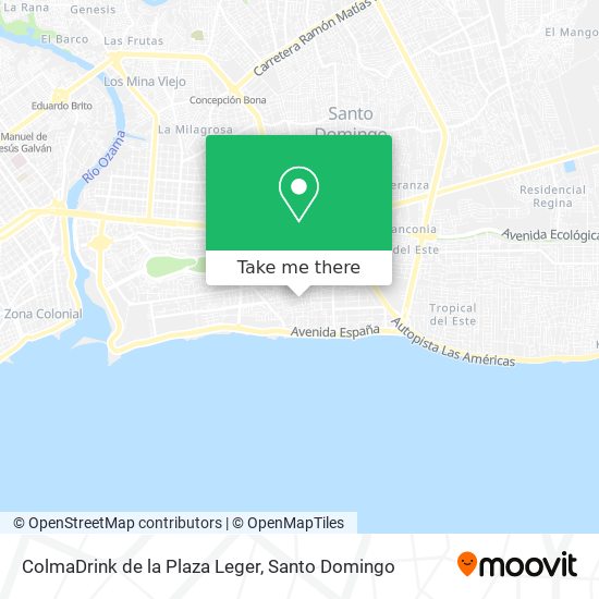 Mapa de ColmaDrink de la Plaza Leger