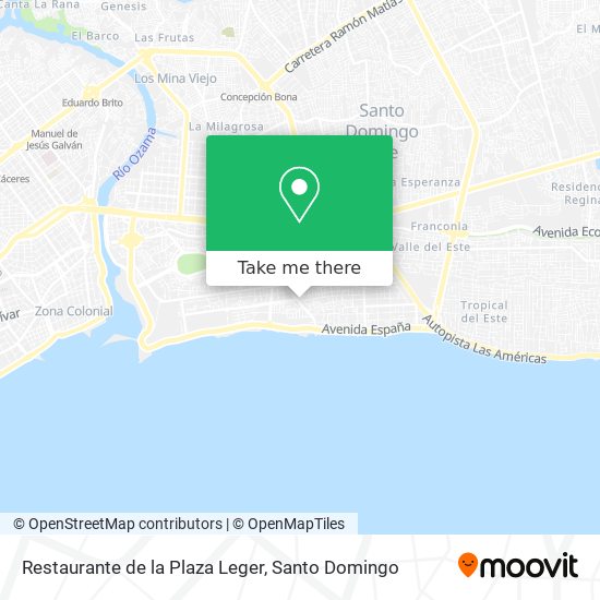 Restaurante de la Plaza Leger map