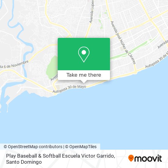 Play Baseball & Softball Escuela Victor Garrido map
