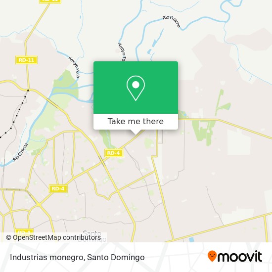 Industrias monegro map