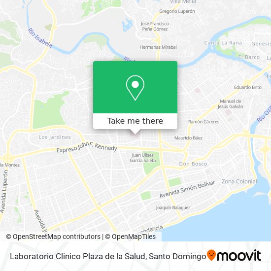 Laboratorio Clinico Plaza de la Salud map