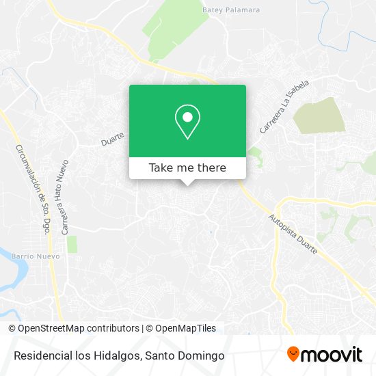 Residencial los Hidalgos map
