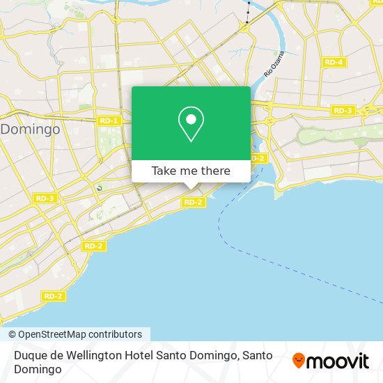 Duque de Wellington Hotel Santo Domingo map