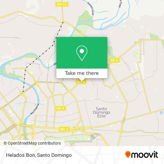 Mapa de Helados Bon