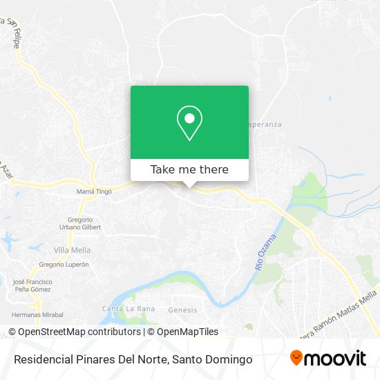 Mapa de Residencial Pinares Del Norte
