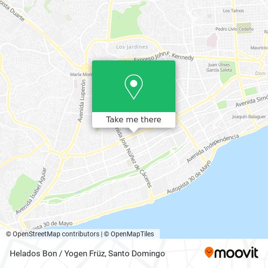 Helados Bon / Yogen Früz map